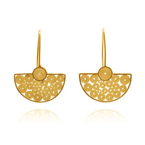 Karo Gold Earrings - The Weitzman Museum Store - 7 - 847384019491