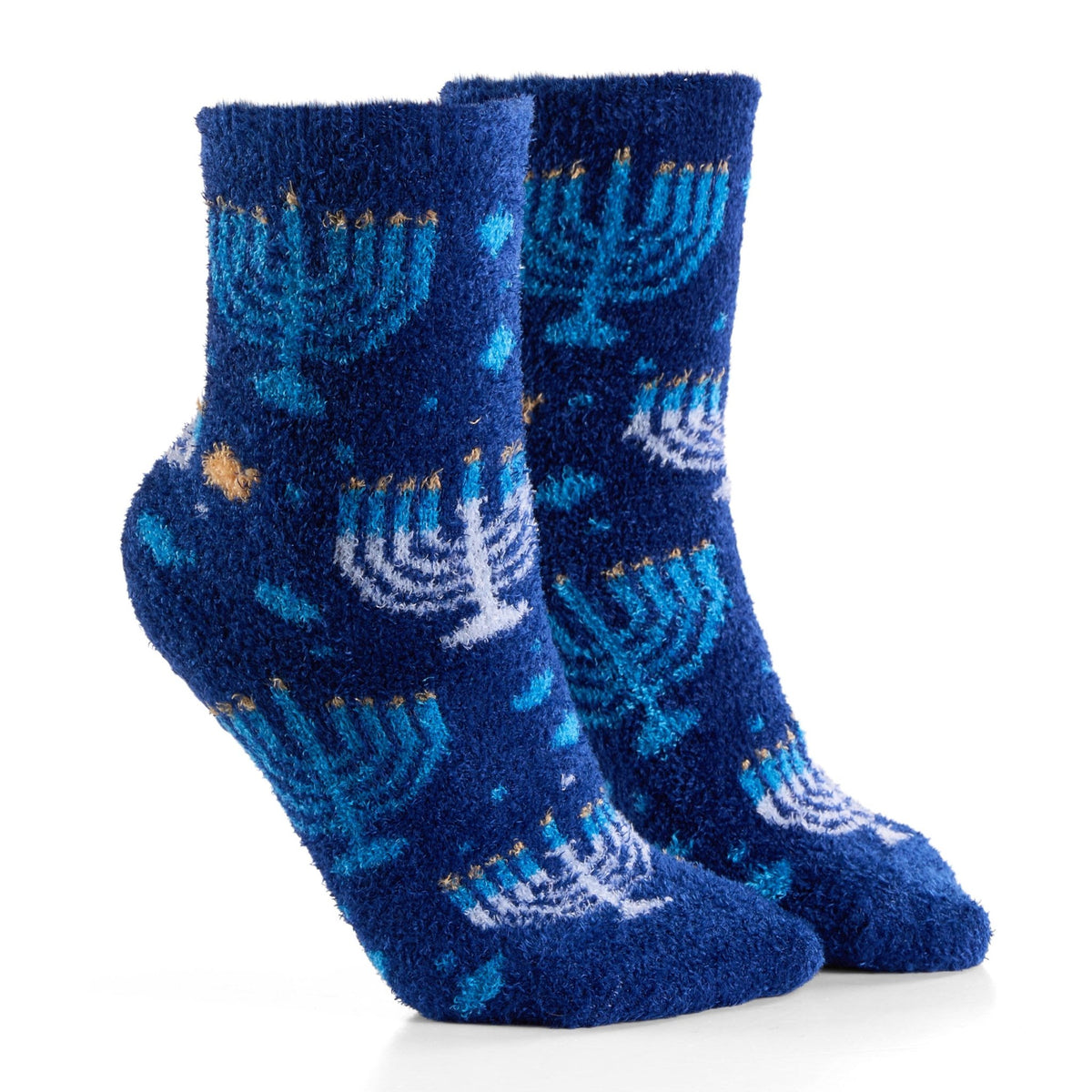 Kids Cozy Slipper Menorah Sock - The Weitzman Museum Store - TYN-SOCK-CZ2