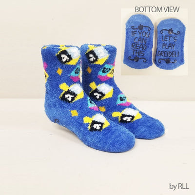 Kid's Dreidel Slipper Socks - The Weitzman Museum Store - TYN - SOCK - cz1