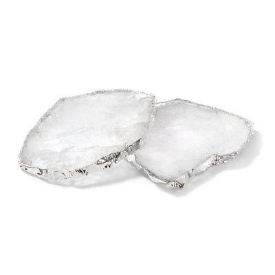 Kivita Crystal Coasters, Gold or Silver - The Weitzman Museum Store - KV-001