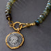 Labradorite Rondelle Gold Necklace - The Weitzman Museum Store - N748 - LAB - GLD/VS