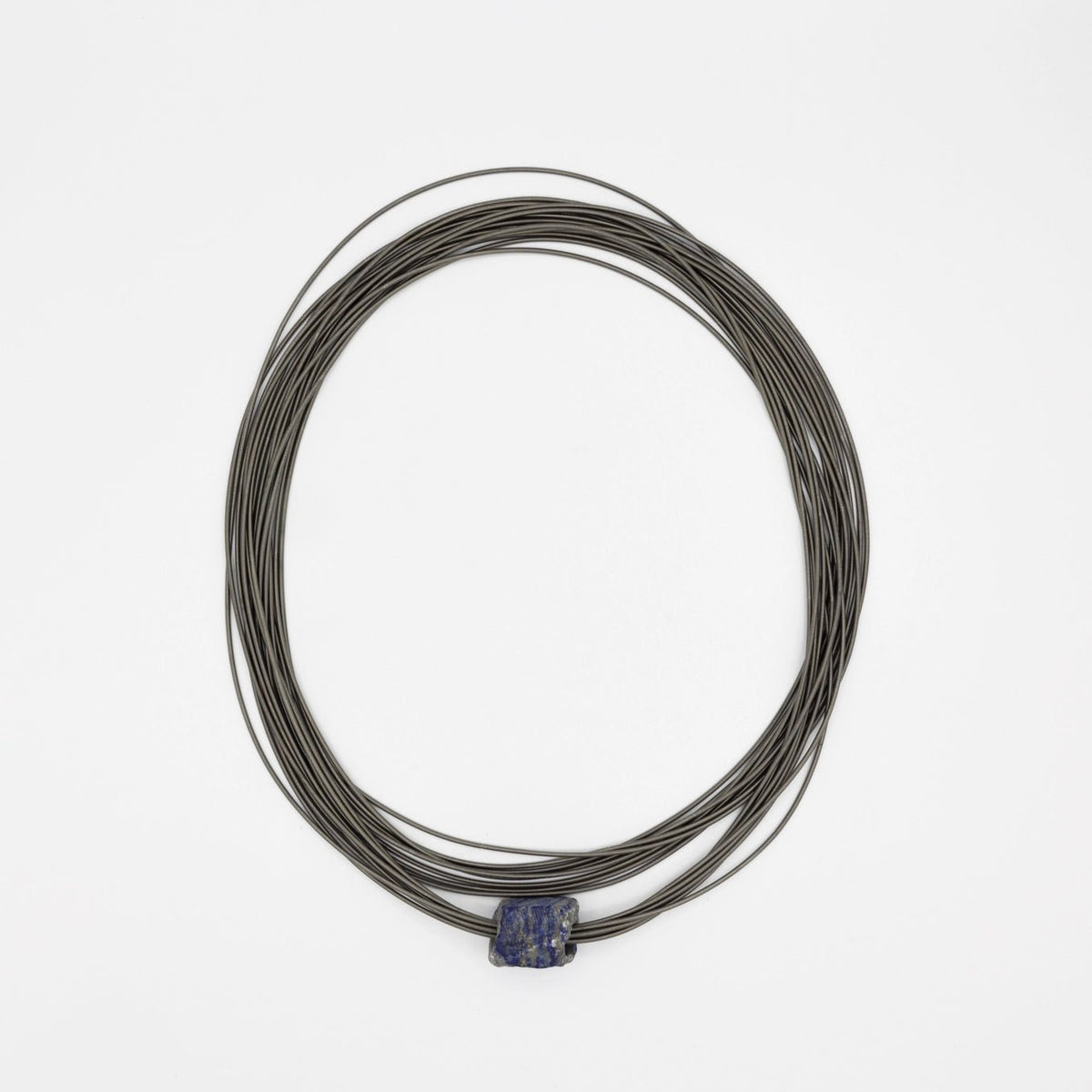 Lapis on Slate Necklace - The Weitzman Museum Store - 7-847384017892