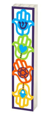 Large Acrylic Mezuzah Mezuzah in 3 Designs - The Weitzman Museum Store - 783937