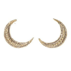 Large Crescent Moon Stud - The Weitzman Museum Store - E152