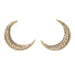 Large Crescent Moon Stud - The Weitzman Museum Store - E152