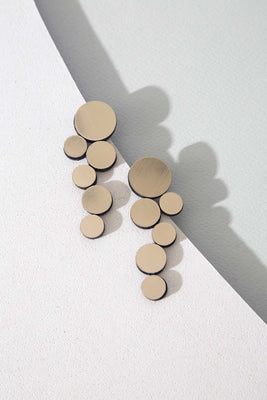 Large Gold Abstraction Earrings - The Weitzman Museum Store - EE55GD-JE