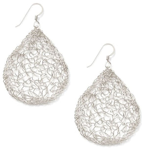 Large Silver Teardrop Earrings - The Weitzman Museum Store - 7 - 847384017800