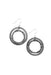 Large Slate Double Loop Piano Wire Earrings - The Weitzman Museum Store - ES22C
