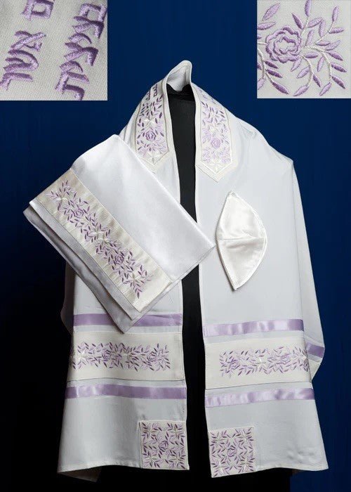 Lavender Rose Tallit - The Weitzman Museum Store - ADE - 104 lav