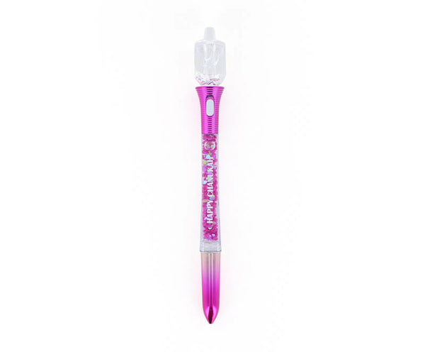 LED Dreidel Snow Globe Pen - The Weitzman Museum Store - pen-604