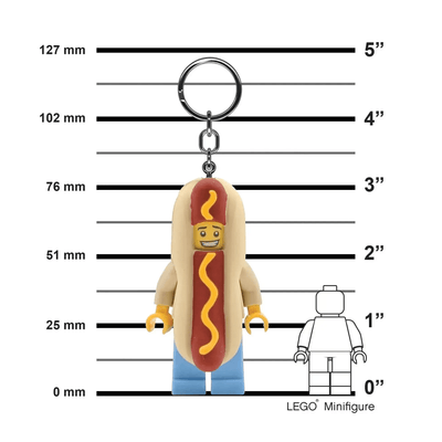LEGO® Keychain Light - Hot Dog Man - The Weitzman Museum Store - KE119H