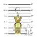 LEGO® Keychain Light - Triceratops Costume Fan - The Weitzman Museum Store - KE238H