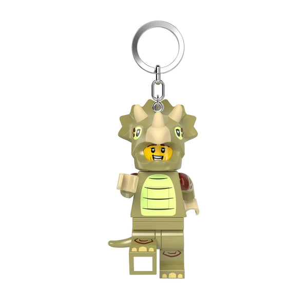 LEGO® Keychain Light - Triceratops Costume Fan - The Weitzman Museum Store - KE238H