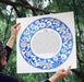 Lilac Ketubah Circle in Burgundy or Turquoise Splashes by Melanie Dankowicz - The Weitzman Museum Store - 