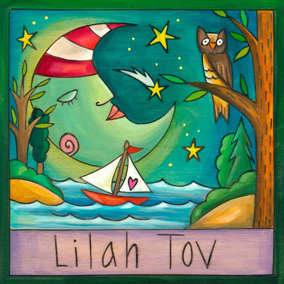 Lilah Tov 7x7 Plaque by Sticks - The Weitzman Museum Store - 7 - 847384008164