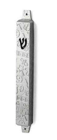 Lillian Mezuzah with Pattern and Size Options - The Weitzman Museum Store - 847384017320