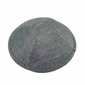 Linen Silver Kippah - The Weitzman Museum Store - MCCL2212