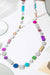 Long Bauhaus Necklace - Silver & Rainbow - The Weitzman Museum Store - BH30SLRB-JN