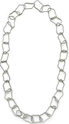 Long Silver Baroque Necklace - The Weitzman Museum Store - 7 - 847384018487