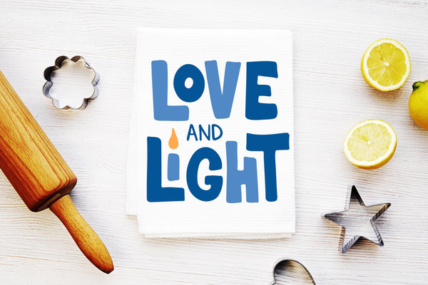 Love and Light Kitchen Towel - The Weitzman Museum Store - 