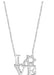 Love Letter Square Necklace - The Weitzman Museum Store - love_square silver