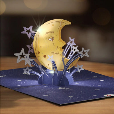 Love You to the Moon and Back Light - Up Pop - Up Card - The Weitzman Museum Store - LP6435