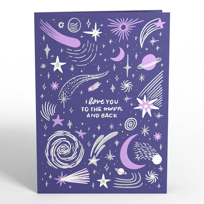 Love You to the Moon and Back Light - Up Pop - Up Card - The Weitzman Museum Store - LP6435