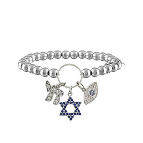 Lynn Star of David Charm Bracelet - The Weitzman Museum Store - BR-2320E