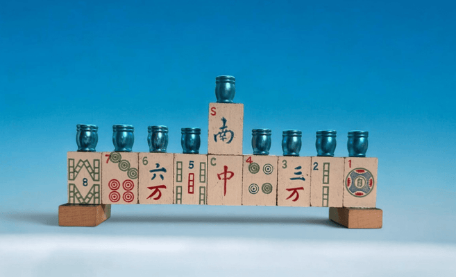Mah Jong Menorah - The Weitzman Museum Store - MNmahjnavy