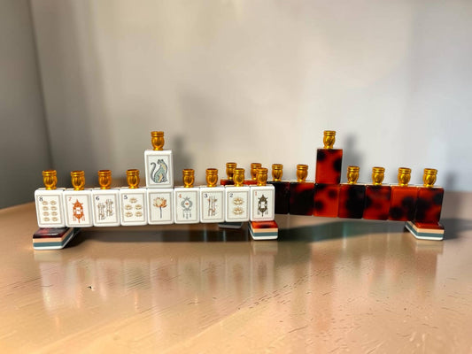 Mah Jong Menorah - The Weitzman Museum Store - MNmahjnavy
