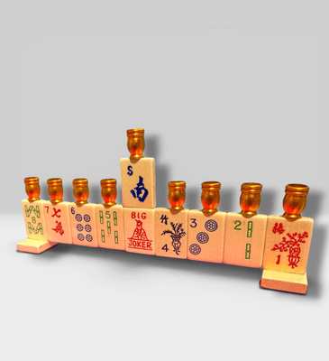 Mah Jong Menorah - The Weitzman Museum Store - MNmahjnavy
