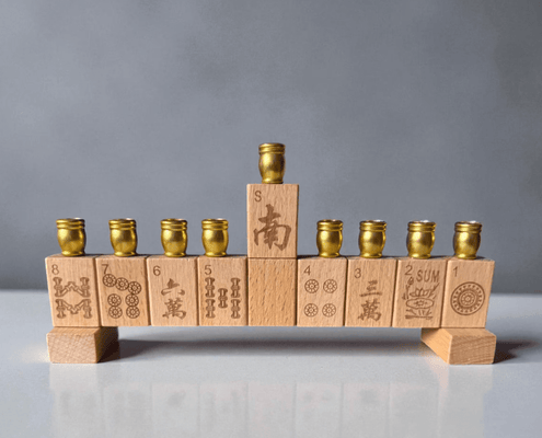 Mah Jong Menorah - The Weitzman Museum Store - MNmahjnavy