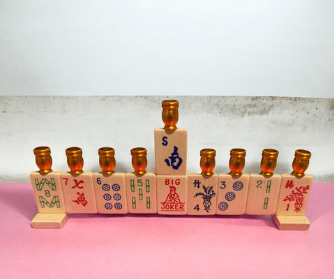Mah Jong Menorah - The Weitzman Museum Store - MNmahjnavy