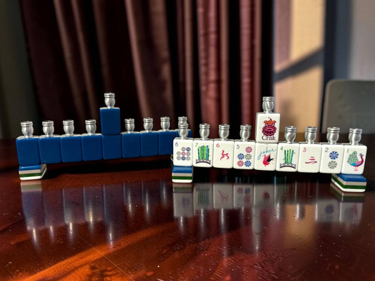 Mah Jong Menorah - The Weitzman Museum Store - MNmahjnavy