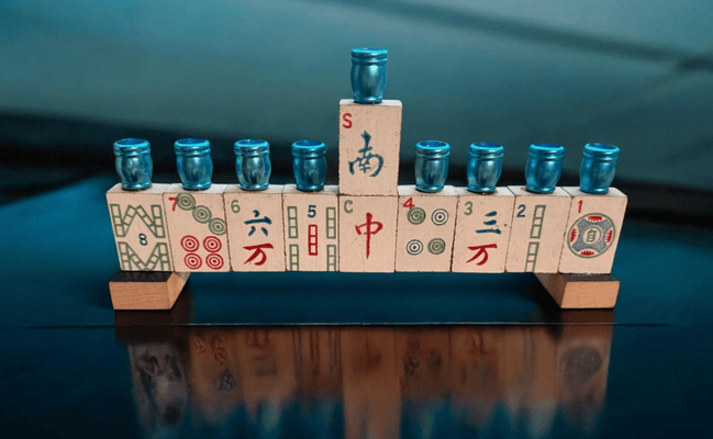 Mah Jong Menorah - The Weitzman Museum Store - MNmahjnavy
