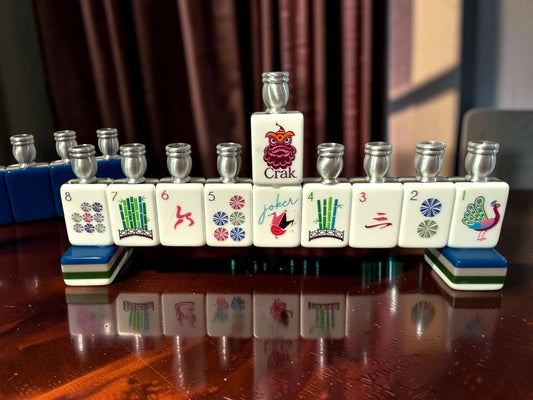 Mah Jong Menorah - The Weitzman Museum Store - MNmahjnavy