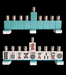 Mah Jong Menorah - The Weitzman Museum Store - MNmahjturq