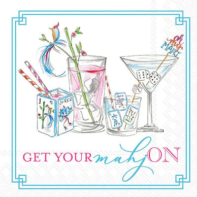 Mahjong Drinks Cocktail Napkins 20/pk - The Weitzman Museum Store - c053700