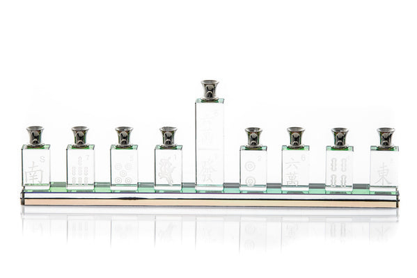 Mahjong Menorah Crystal - The Weitzman Museum Store - 669