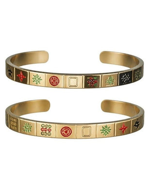 Mahjong Tile Gold Bracelet - The Weitzman Museum Store - 419