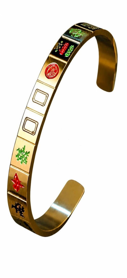 Mahjong Tile Gold Bracelet - The Weitzman Museum Store - 419