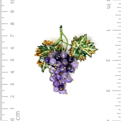 Malbec Grapes Brooch Pin - The Weitzman Museum Store - TL-B-1027