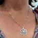 Mandala Pearl Necklace - Sterling Silver - The Weitzman Museum Store - SAN361NE