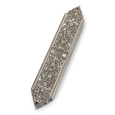Marrakesh Mezuzah in Brass, Pewter, or Gold - The Weitzman Museum Store - 503000
