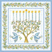 Menorah Doves Lunch Napkins - The Weitzman Museum Store - L059300