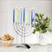 Metal Menorah Silver Tone - The Weitzman Museum Store - MH - 14