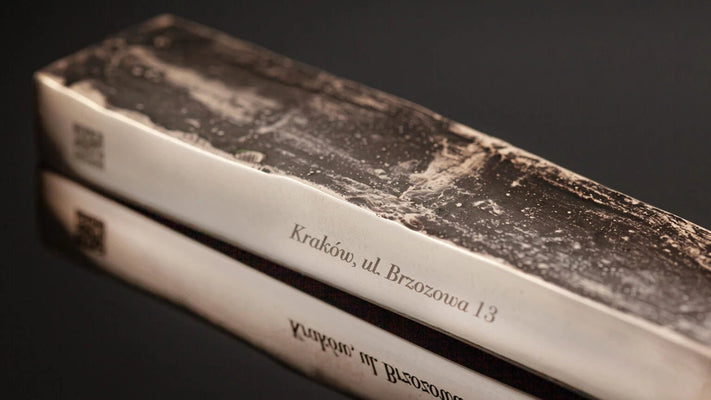 Mi Polin Bronze Mezuzah - KRAKOW BRZOZOWA 13/7 St. - The Weitzman Museum Store - 