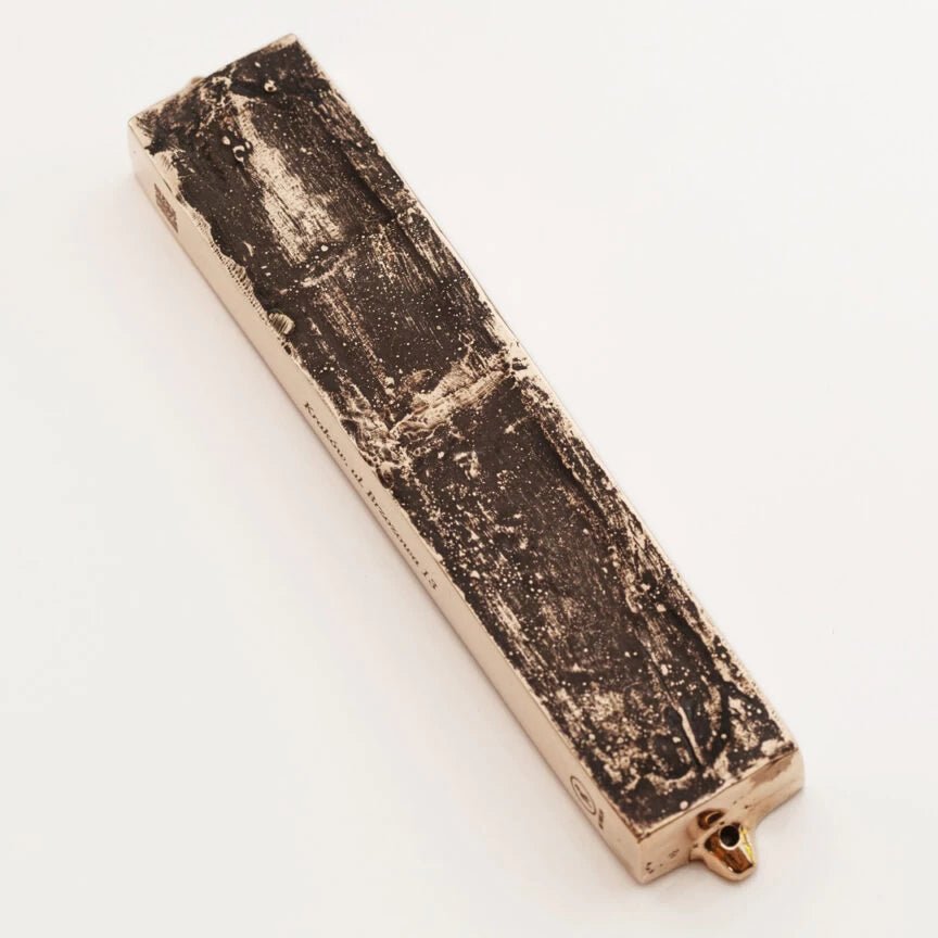 Mi Polin Bronze Mezuzah - KRAKOW BRZOZOWA 13/7 St. - The Weitzman Museum Store - 