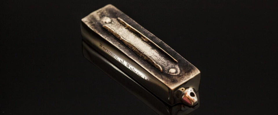 Mi Polin Bronze Mezuzah - WARSAW WALICOW 14 St. - The Weitzman Museum Store - 