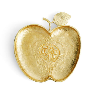 Gold Apple Plate by Michael Aram